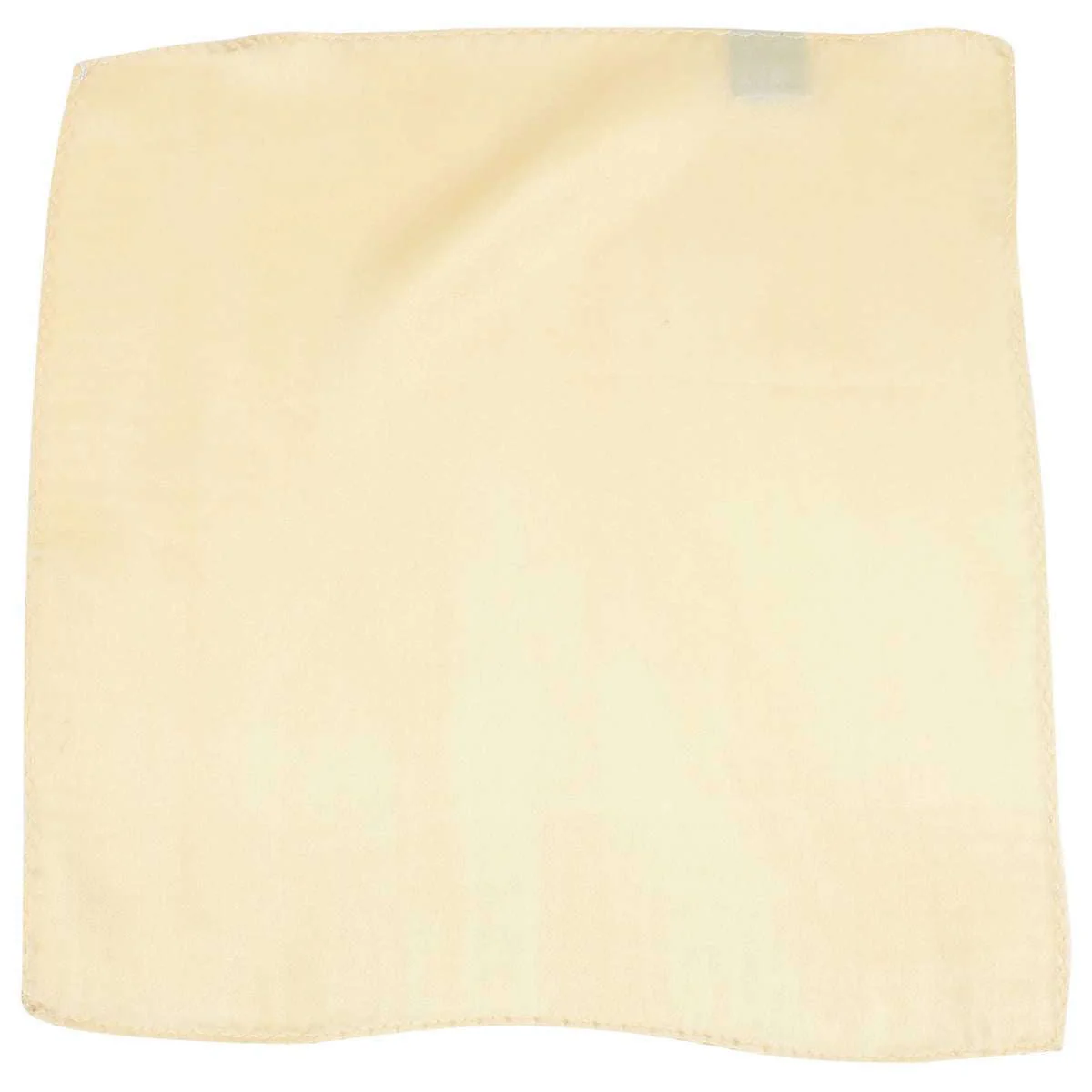 Knightsbridge Neckwear Fine Silk Pocket Square - Light Yellow - Image 3