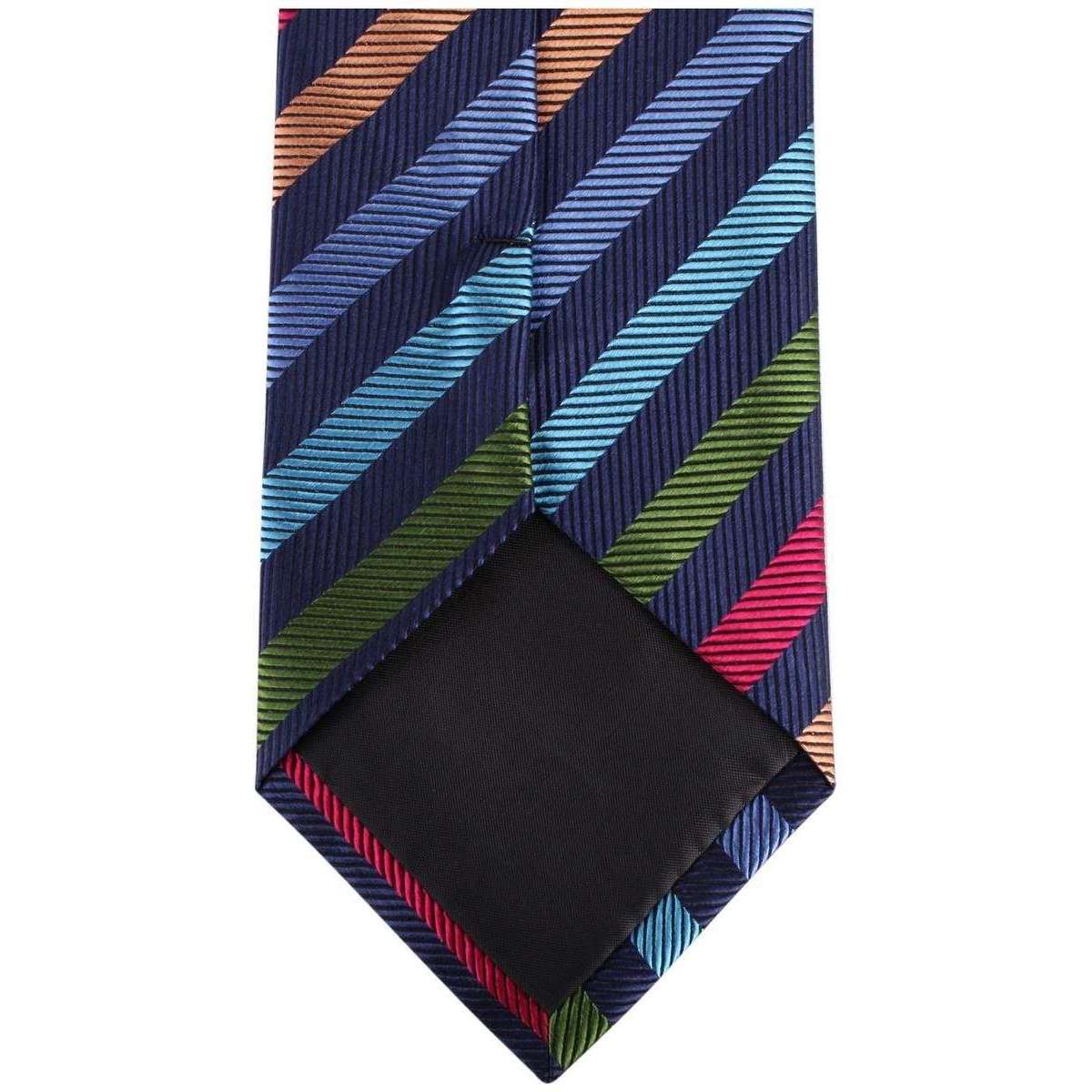 Knightsbridge Neckwear Kensington Striped Silk Tie - Multi-colour - Image 2