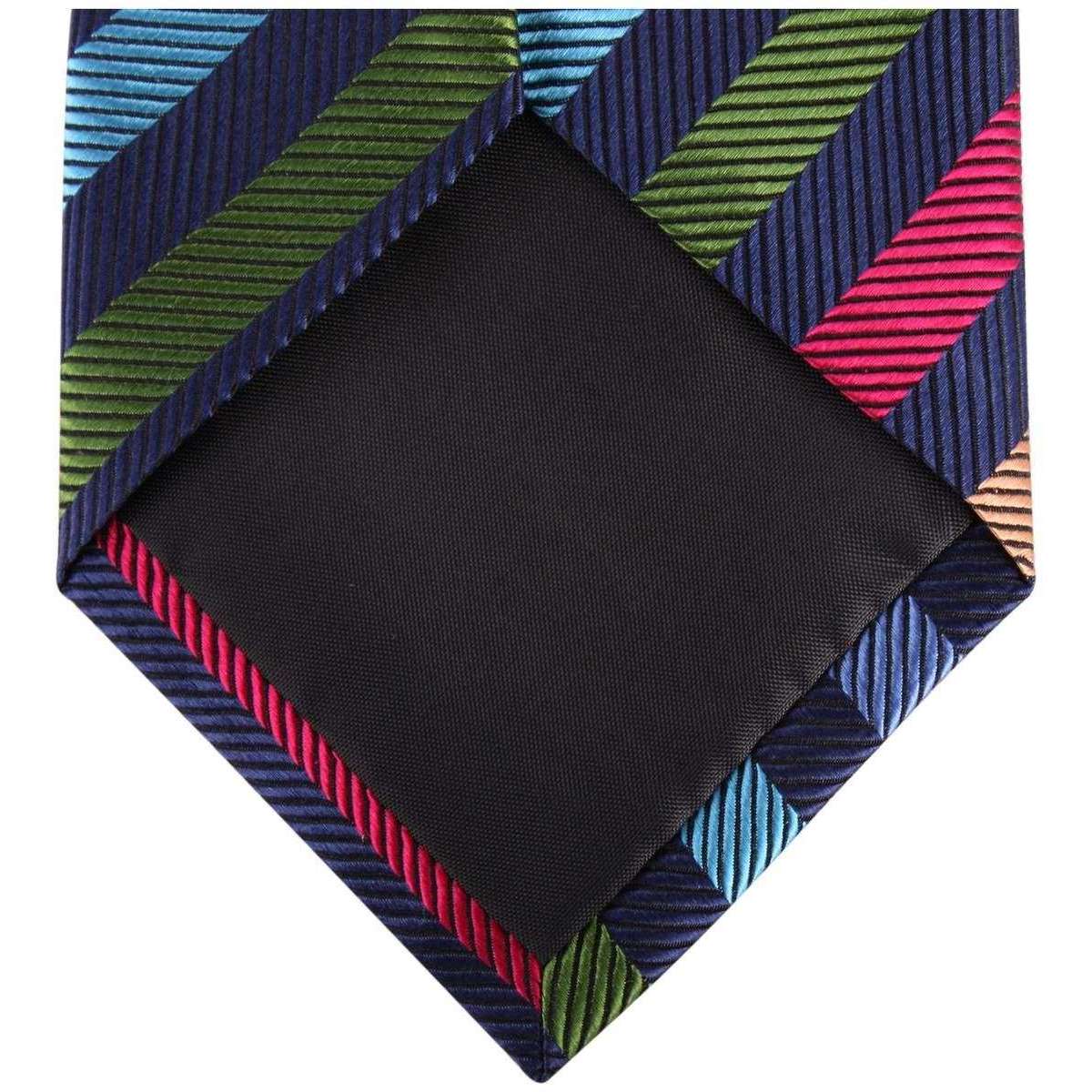 Knightsbridge Neckwear Kensington Striped Silk Tie - Multi-colour - Image 3