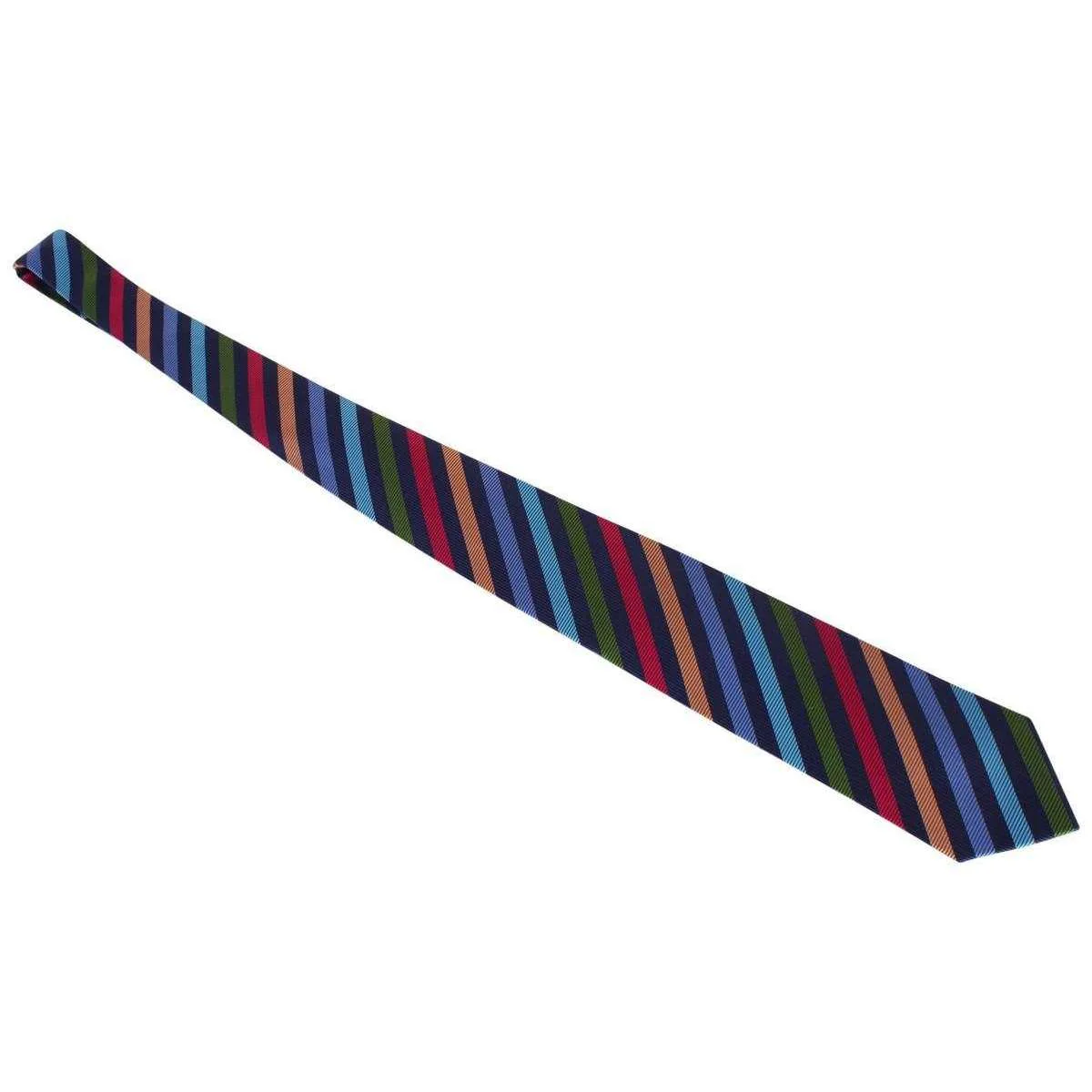 Knightsbridge Neckwear Kensington Striped Silk Tie - Multi-colour - Image 4