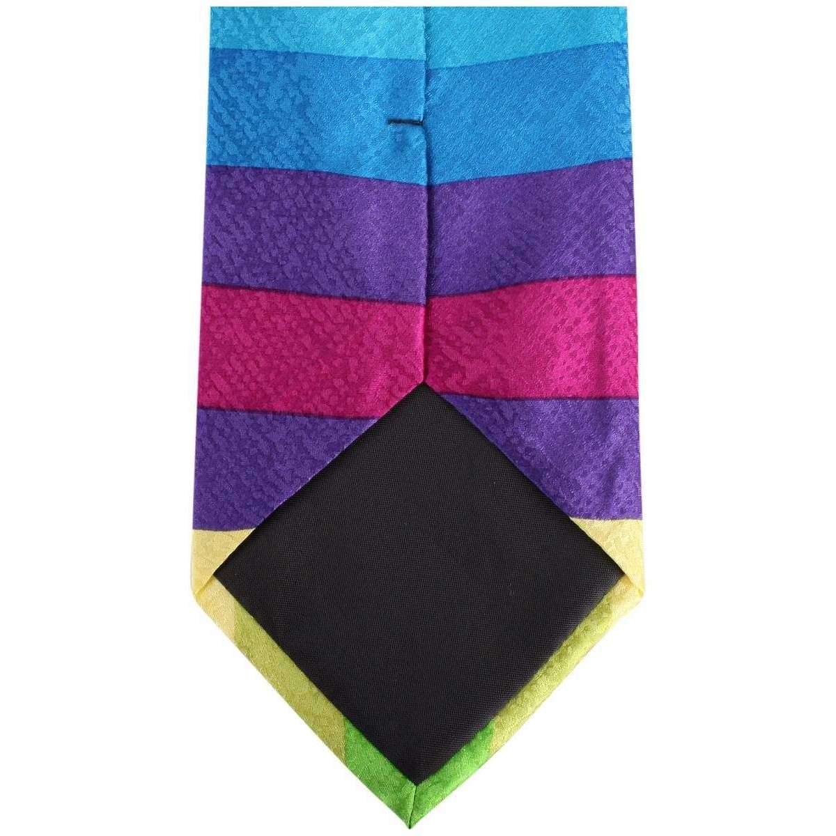 Knightsbridge Neckwear Kensington Striped Silk Tie - Multi-colour - Image 2