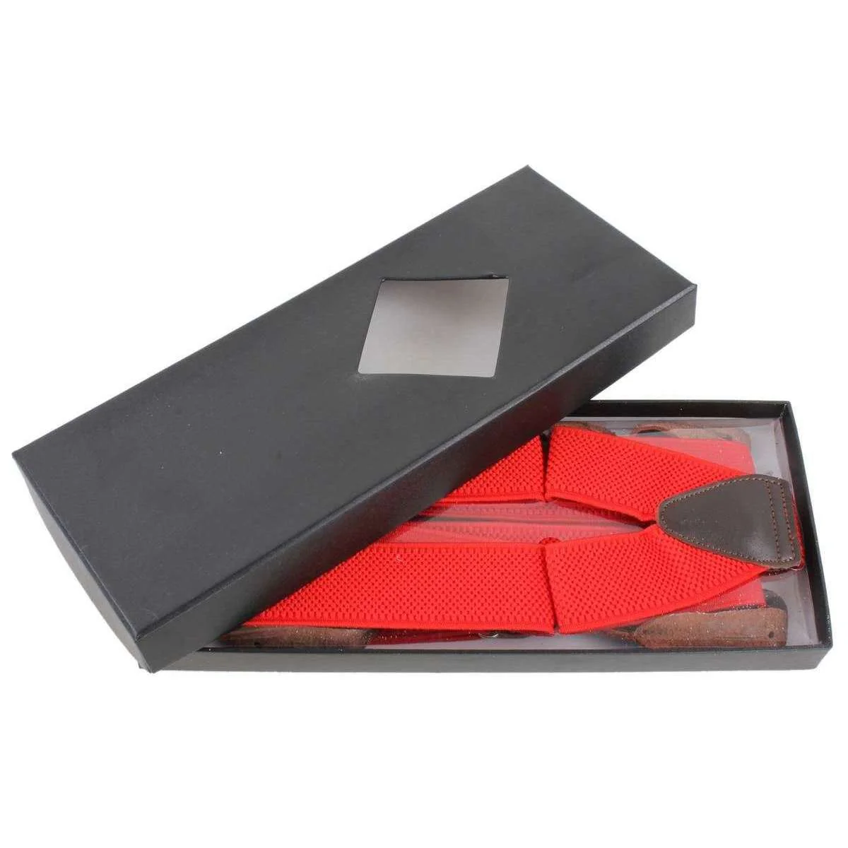 Knightsbridge Neckwear Luxury Braces - Red - Image 5