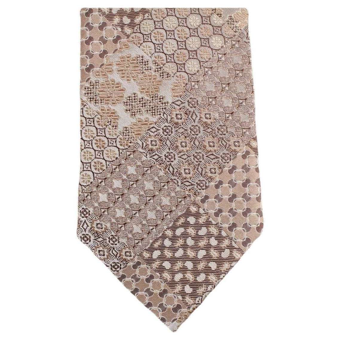 Knightsbridge Neckwear Multi Pattern Floral Tie - Beige