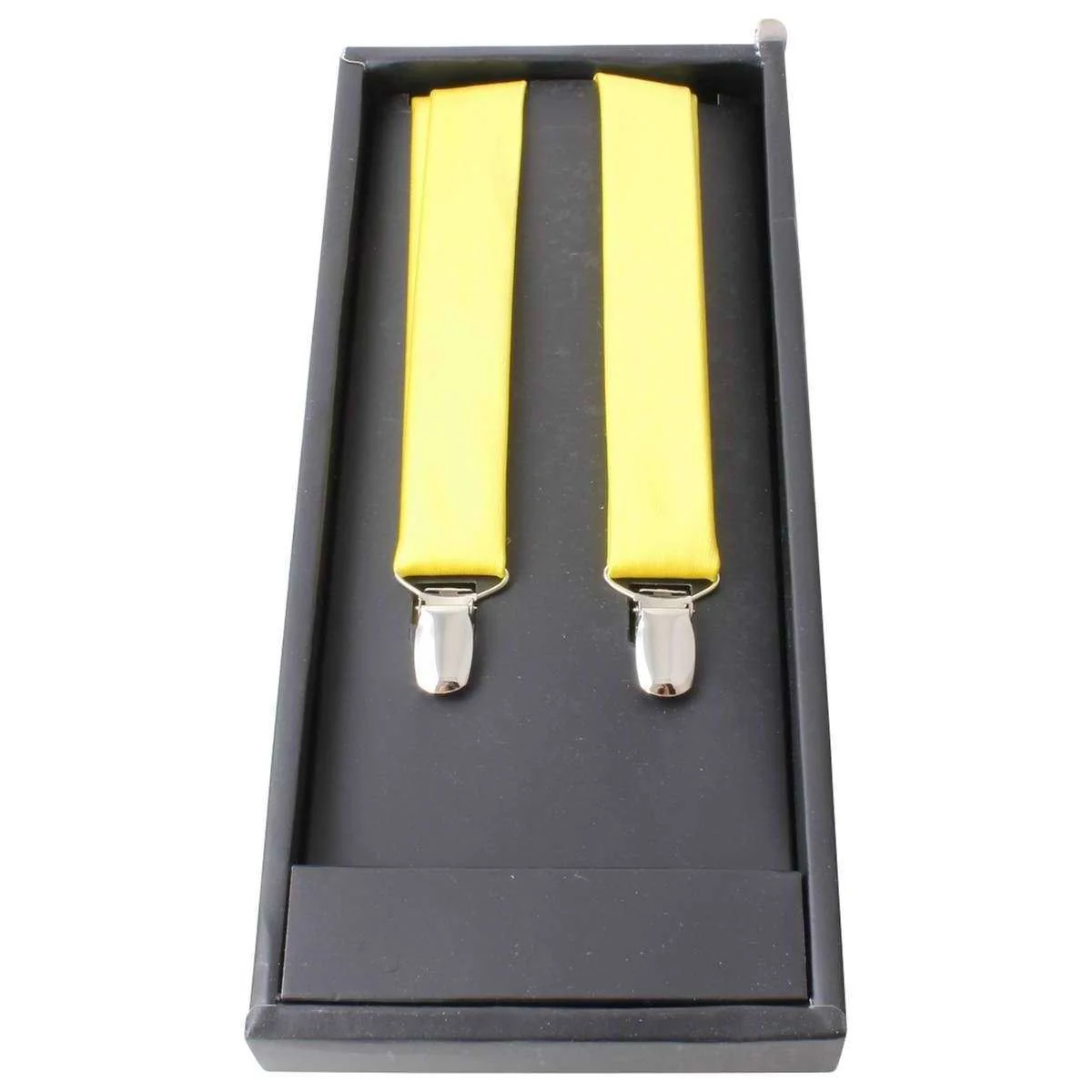Knightsbridge Neckwear Plain Clip Braces - Yellow - Image 4