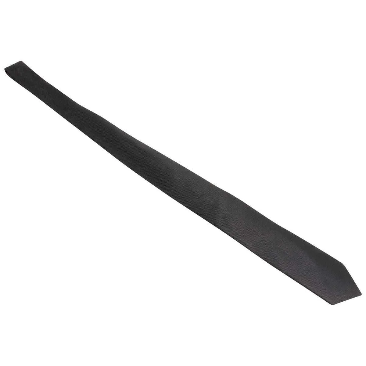 Knightsbridge Neckwear Plain Diagonal Ribbed Tie - Black - Image 3