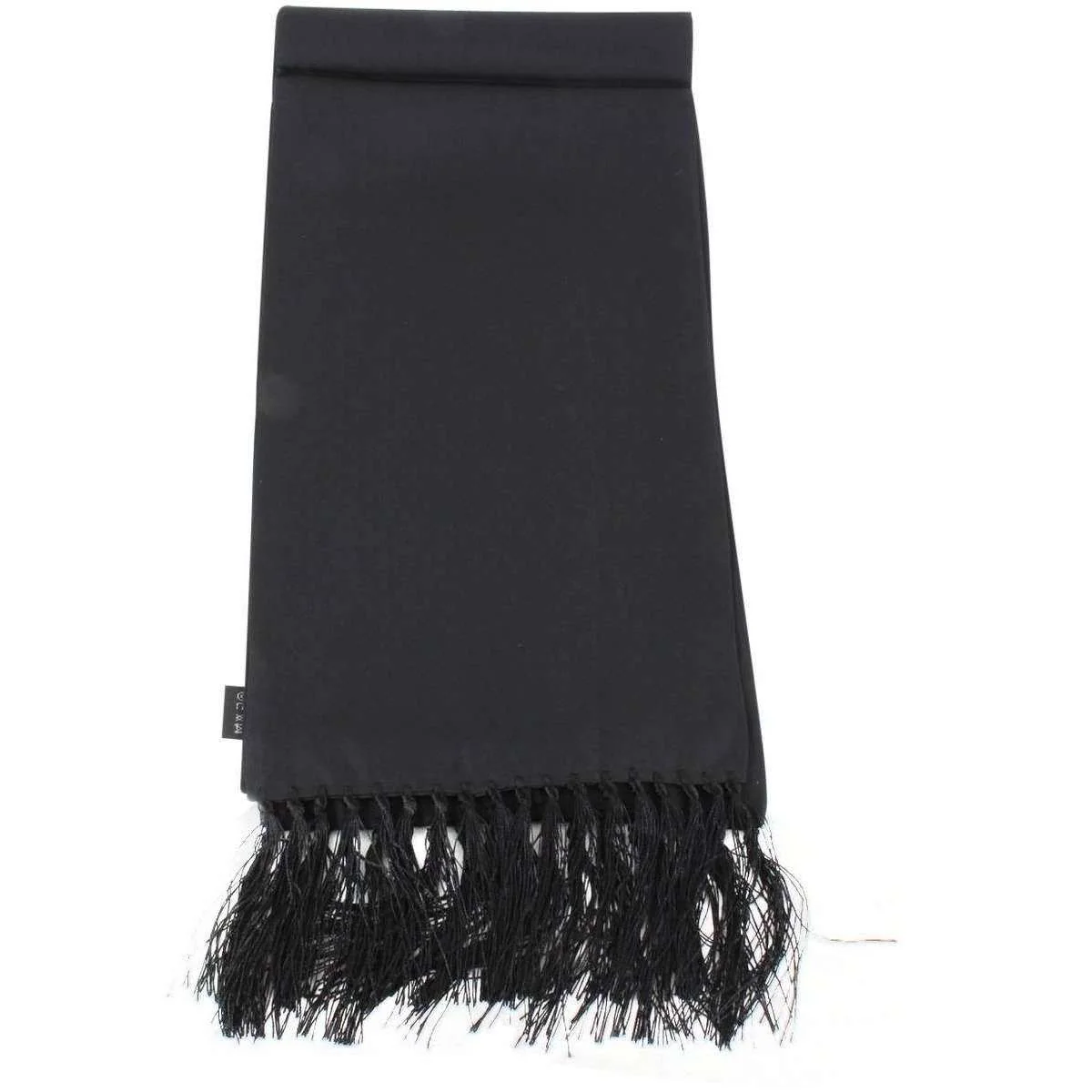 Knightsbridge Neckwear Plain Silk Scarf - Black - Image 3