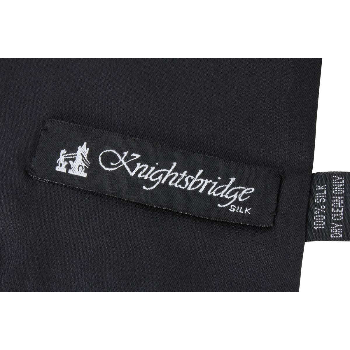 Knightsbridge Neckwear Plain Silk Scarf - Black - Image 5