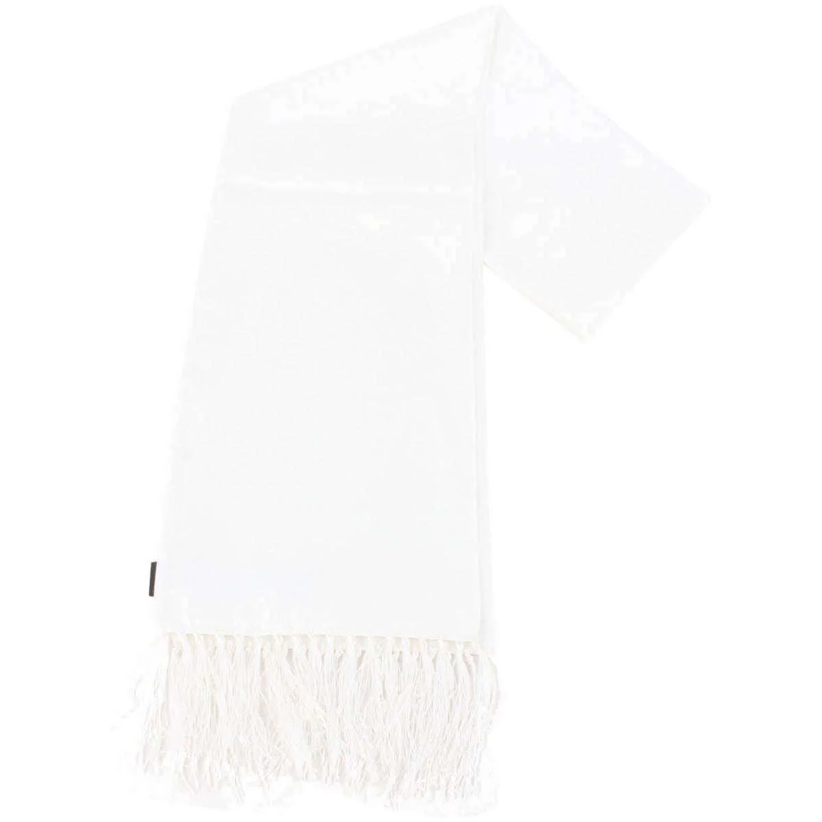 Knightsbridge Neckwear Plain Silk Scarf - White