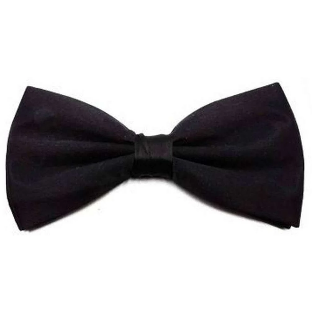 Knightsbridge Neckwear Silk Bow Tie - Black