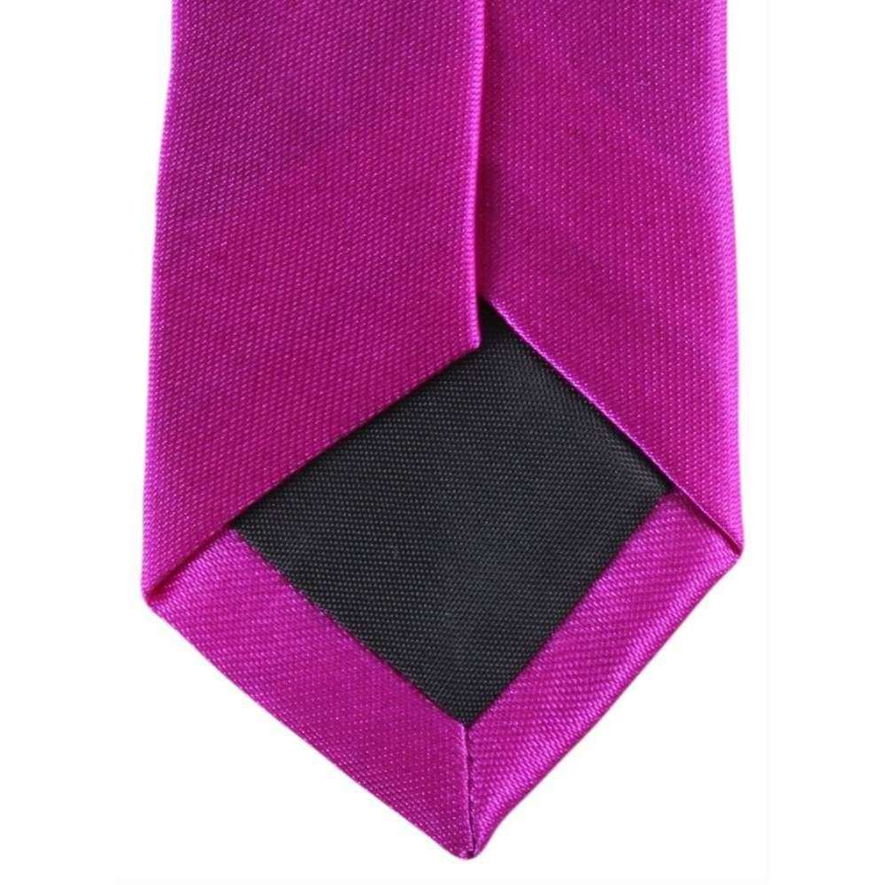 Knightsbridge Neckwear Skinny Polyester Tie - Hot Pink - Image 4