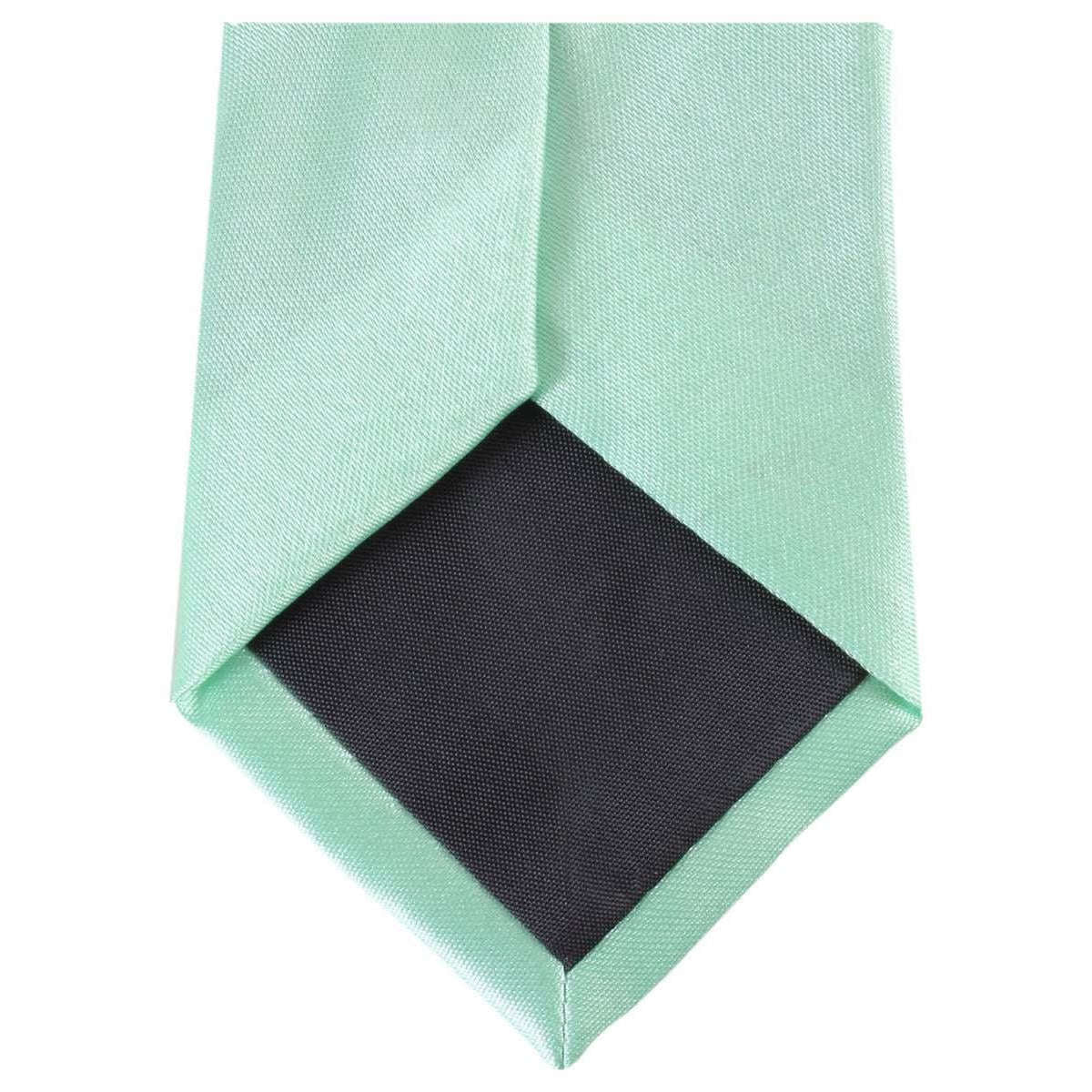 Knightsbridge Neckwear Slim Polyester Tie - Mint Green - Image 4