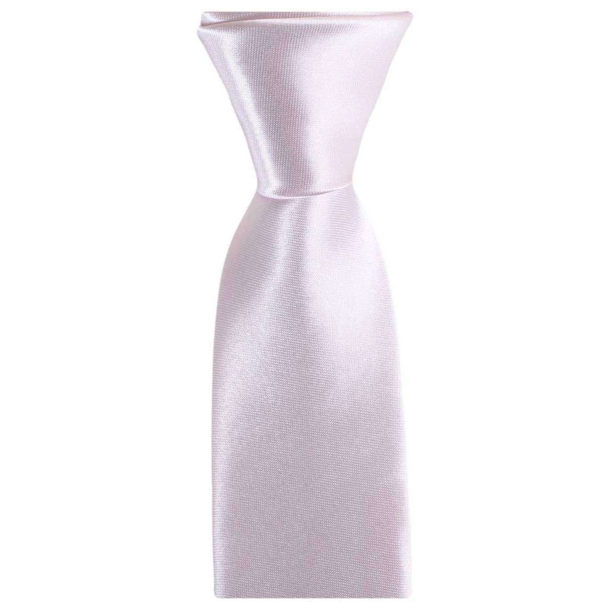 Knightsbridge Neckwear Slim Polyester Tie - Pearl Pink - Image 2