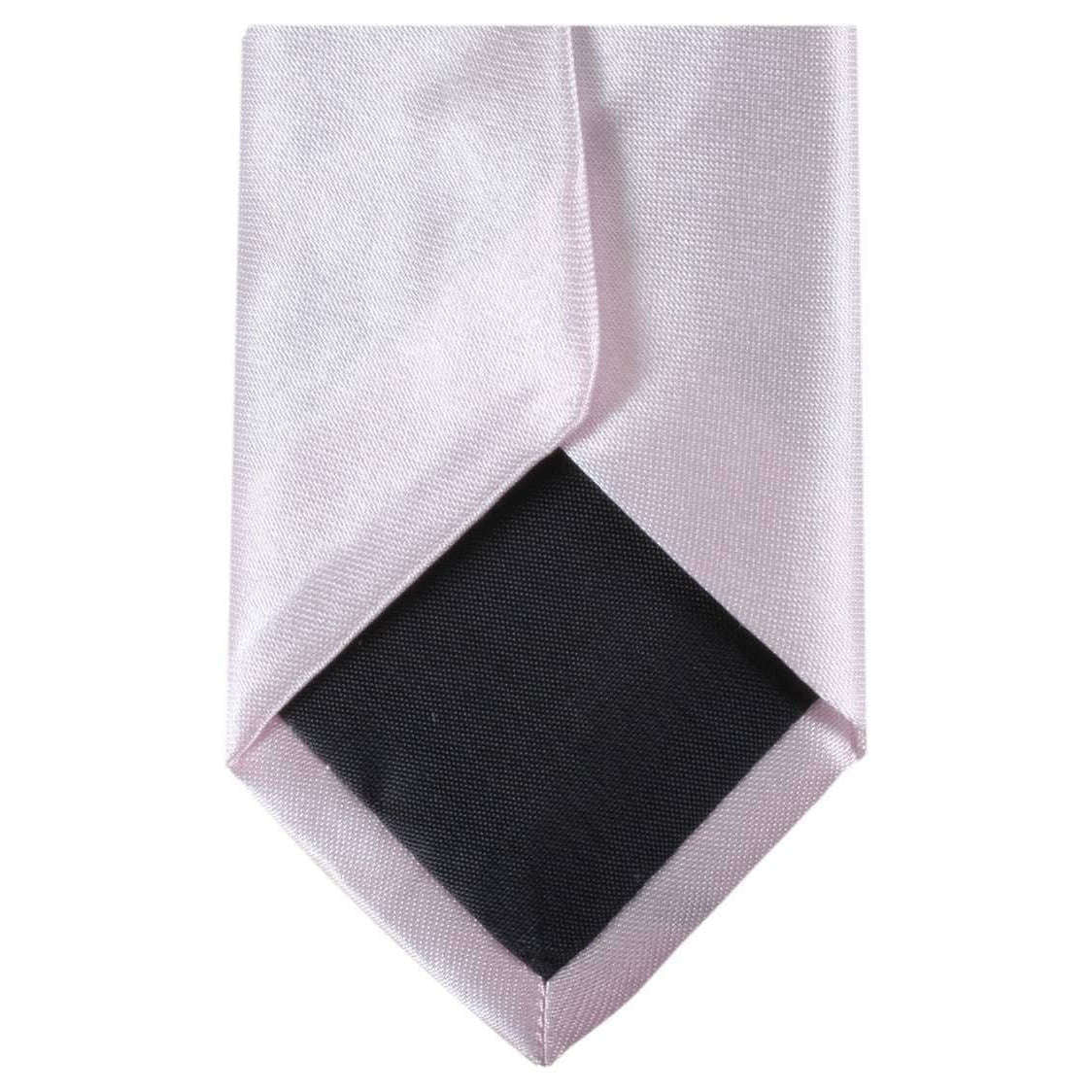 Knightsbridge Neckwear Slim Polyester Tie - Pearl Pink - Image 4