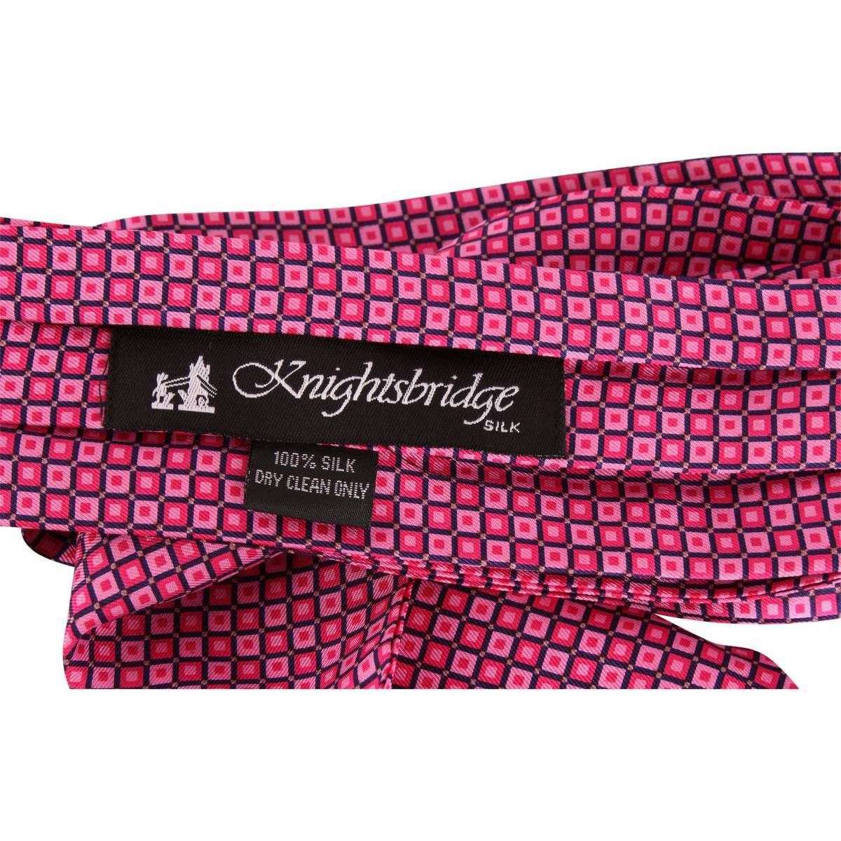 Knightsbridge Neckwear Squares Silk Cravat - Pink - Image 6