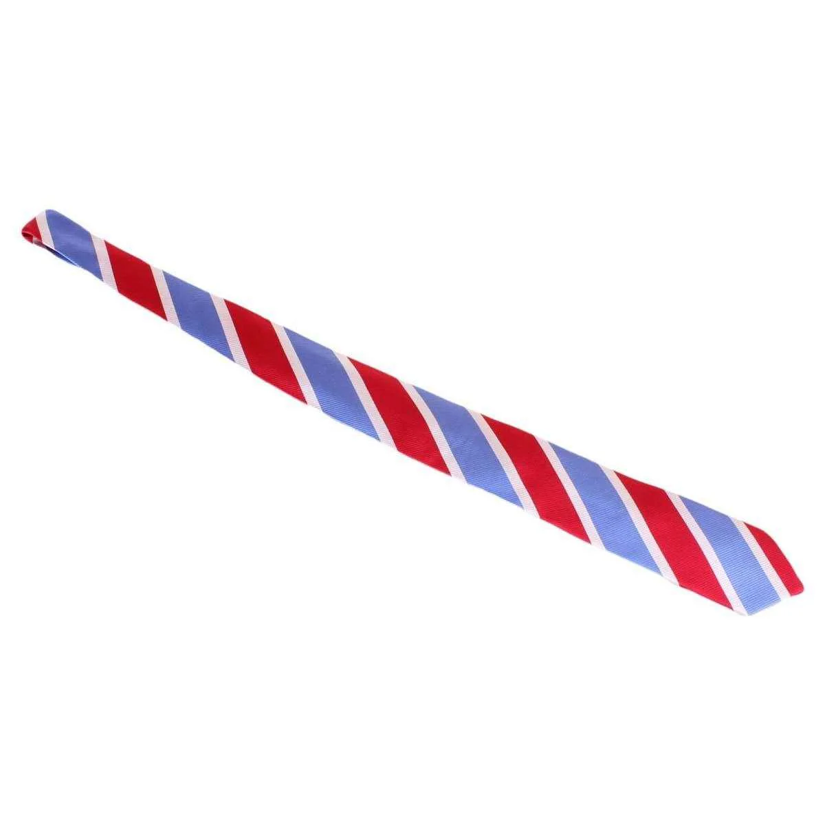 Knightsbridge Neckwear Striped Tie - Blue/Red/White - Image 2