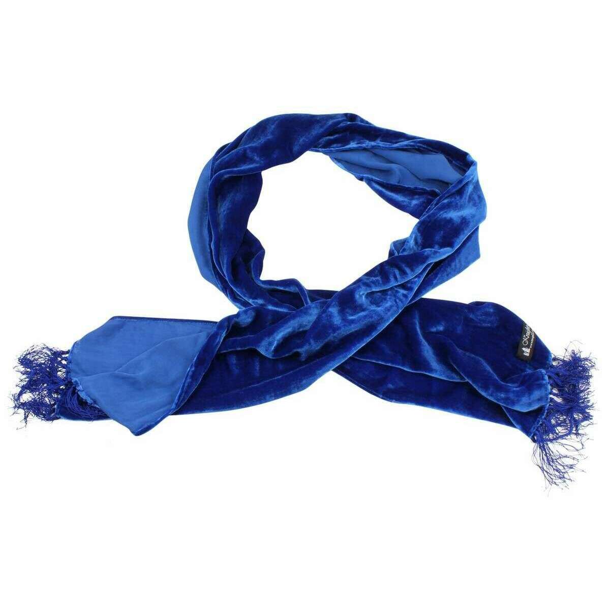 Knightsbridge Neckwear Velvet Scarf - Royal Blue - Image 2