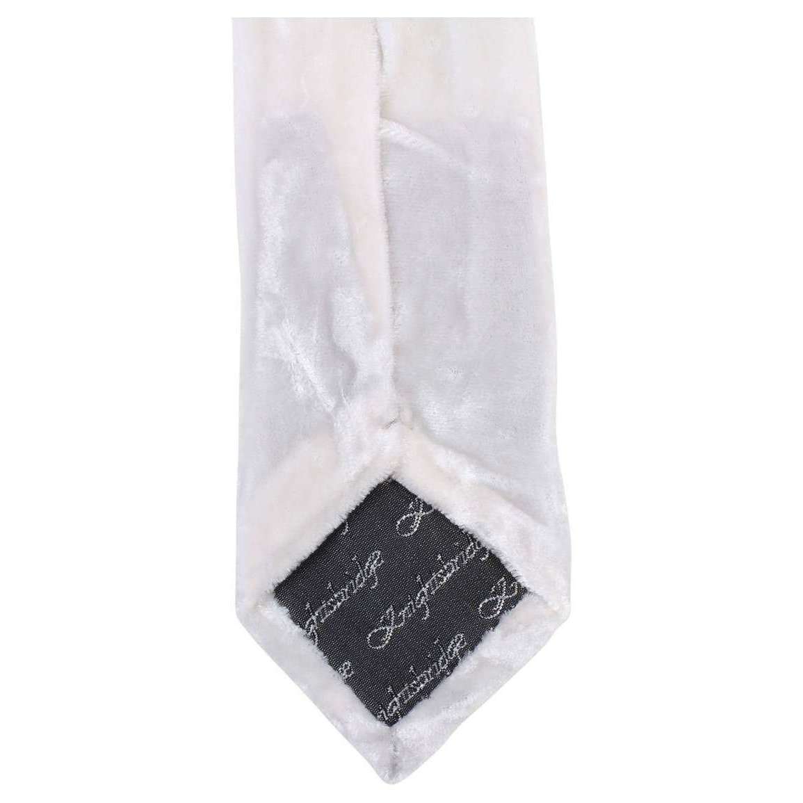 Knightsbridge Neckwear Velvet Tie - White - Image 4