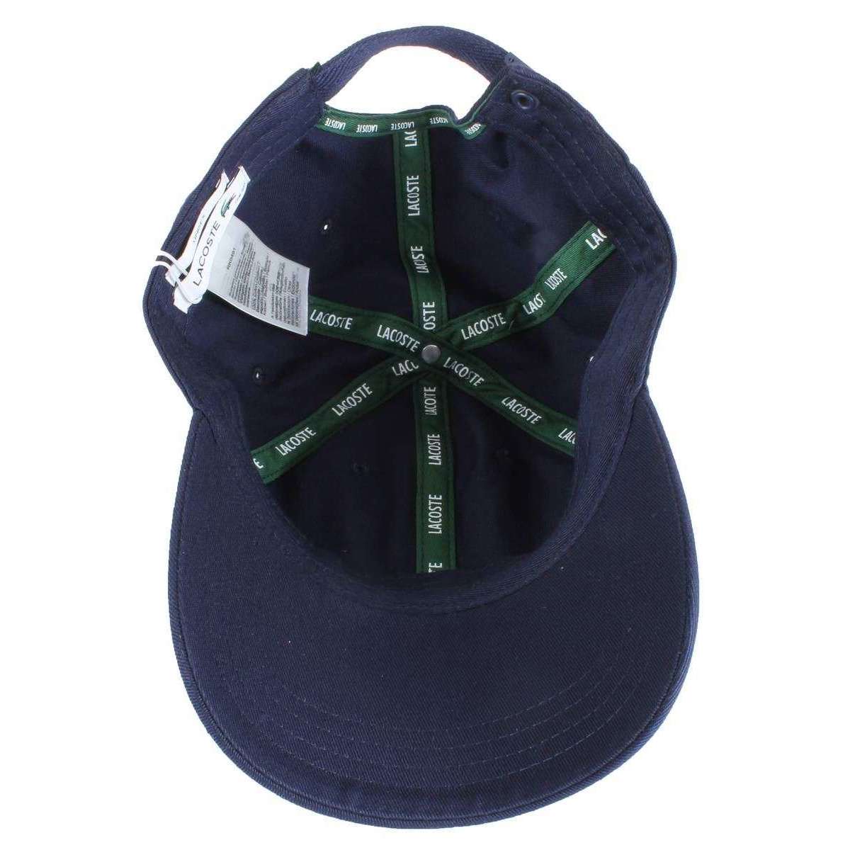 Lacoste Crocodile Organic Cotton Cap - Navy - Image 4