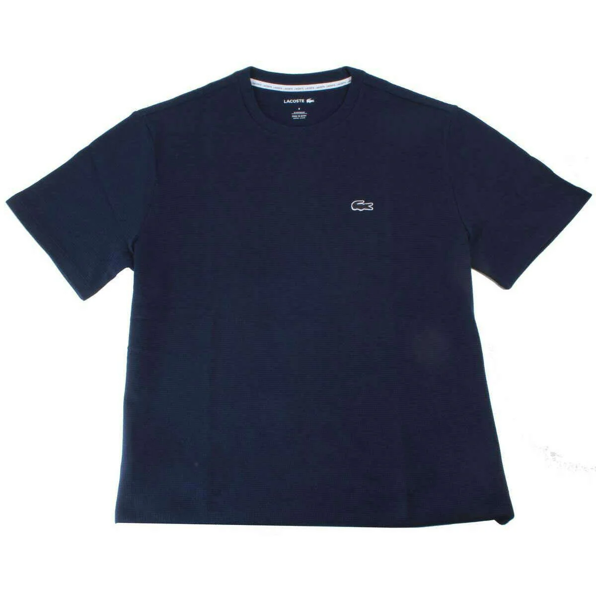 Lacoste Waffle Loungewear T-Shirt - Navy