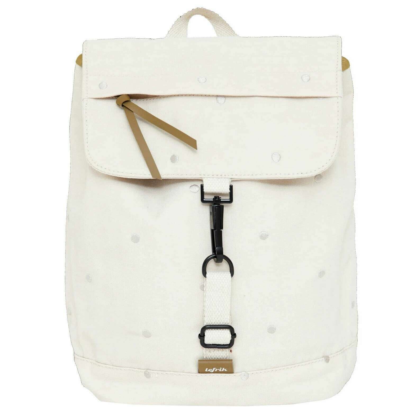 Lefrik Arles Kaut Backpack - Ecru Dots Cream