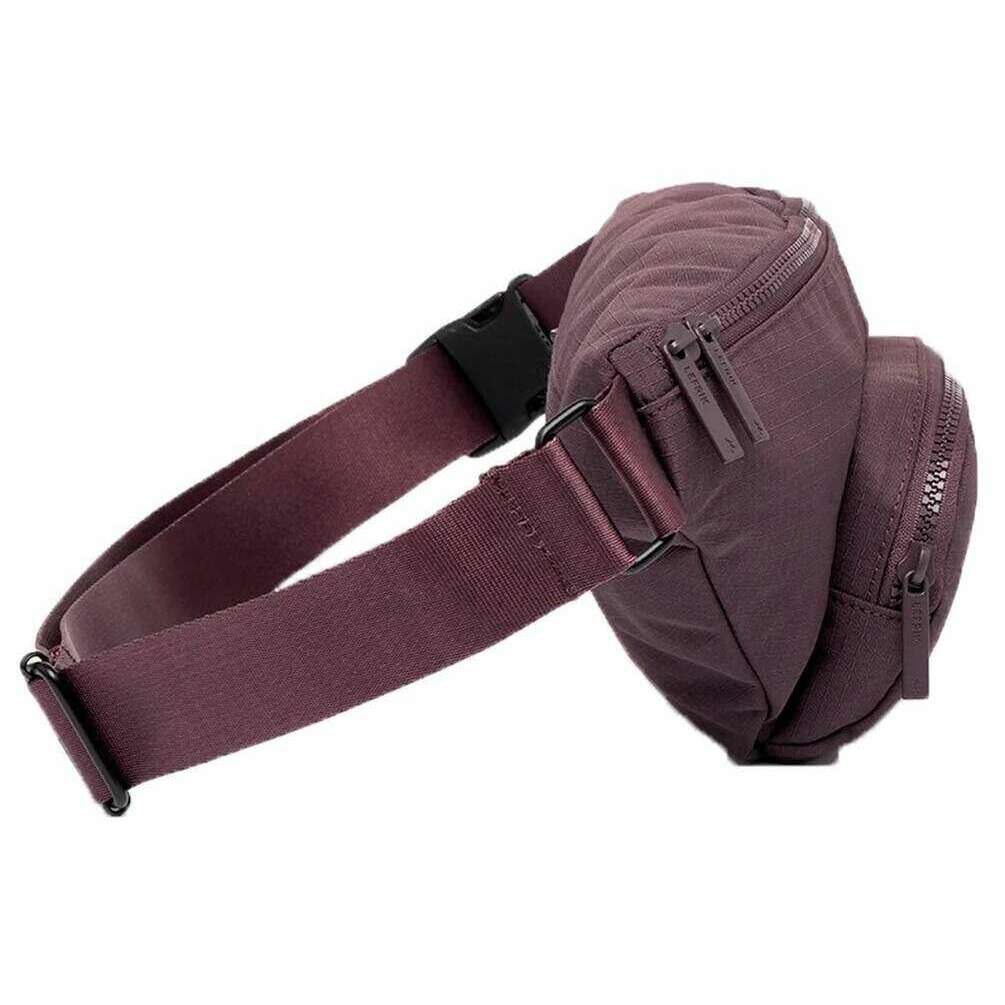 Lefrik Atlas Ripstop Crossbody Bum Bag - Wine Purple - Image 3