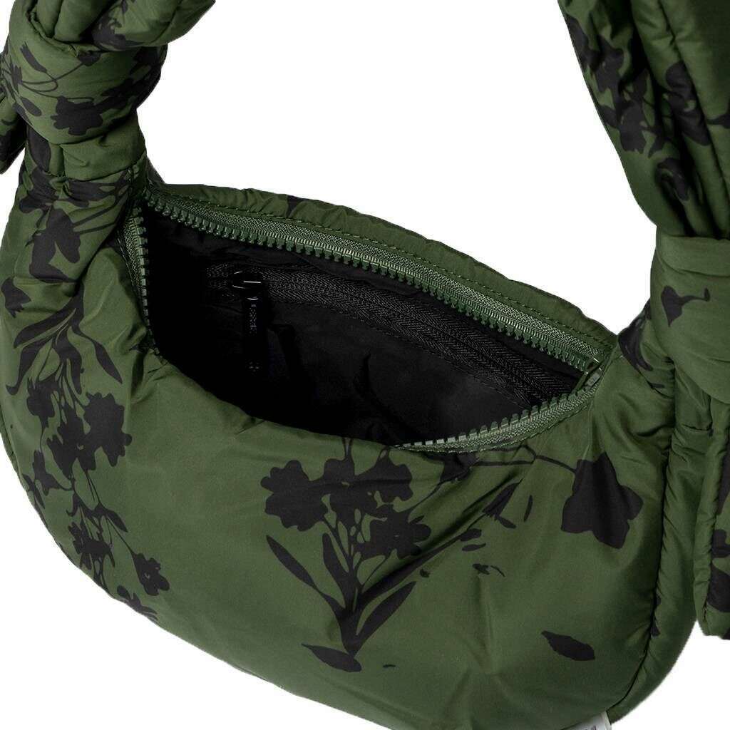 Lefrik Biwa Puffy Micro Floral Shoulder Bag - Green - Image 3