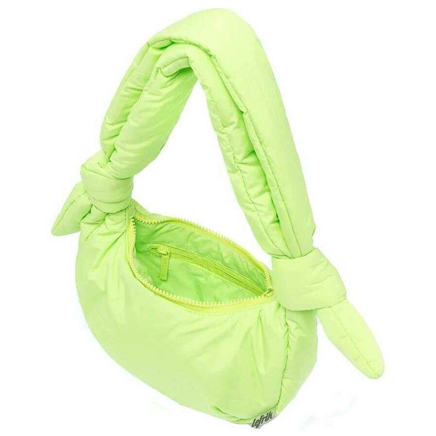 Lefrik Biwa Puffy Micro Shoulder Bag - Lime Green - Image 2