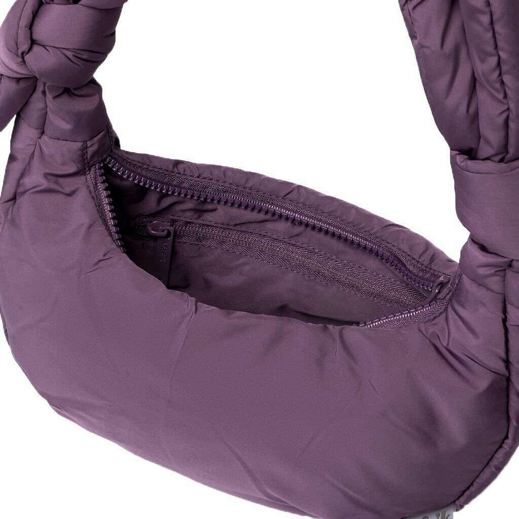 Lefrik Biwa Puffy Micro Shoulder Bag - Plum - Image 3