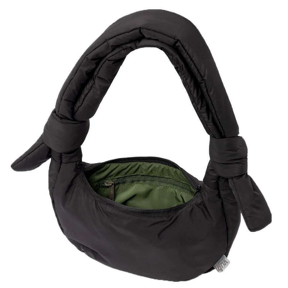 Lefrik Biwa Puffy Mirco Shoulder Bag - Black - Image 2
