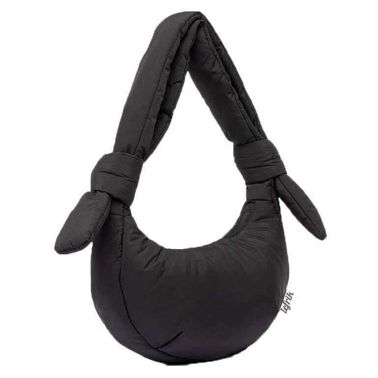 Lefrik Biwa Puffy Mirco Shoulder Bag - Black - Image 3