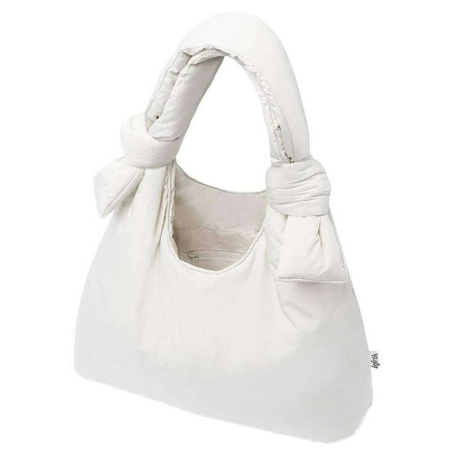 Lefrik Biwa Puffy Shoulder Bag - Ice White - Image 2