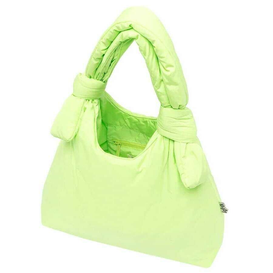 Lefrik Biwa Puffy Shoulder Bag - Lime Tech Green - Image 3