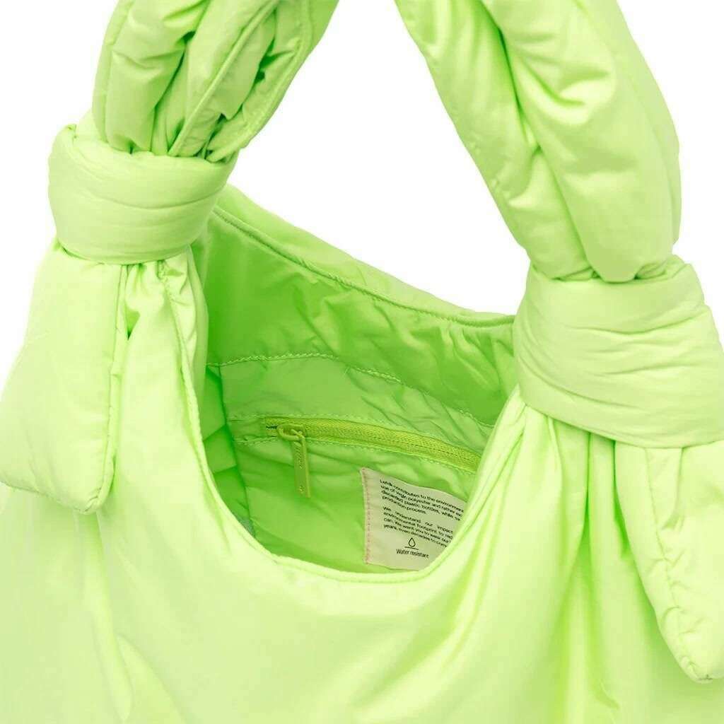 Lefrik Biwa Puffy Shoulder Bag - Lime Tech Green - Image 4