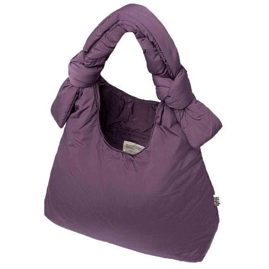 Lefrik Biwa Puffy Shoulder Bag - Plum Tech - Image 2