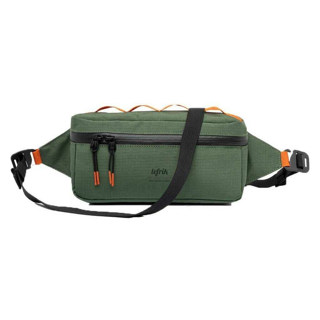 Lefrik Core Bike Ribstop Crossbody Bag - Pine Green - Image 2