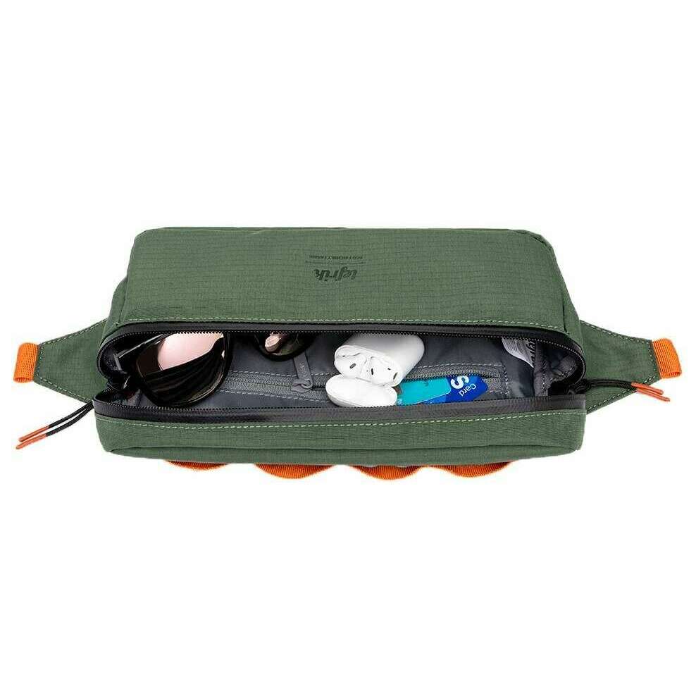 Lefrik Core Bike Ribstop Crossbody Bag - Pine Green - Image 4