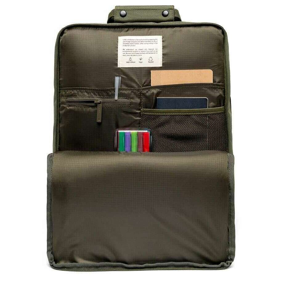 Lefrik Daily 15" Backpack - Olive Green - Image 4