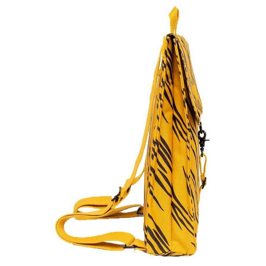 Lefrik Handy Mini Printed Tiger Backpack - Yellow/Black - Image 3