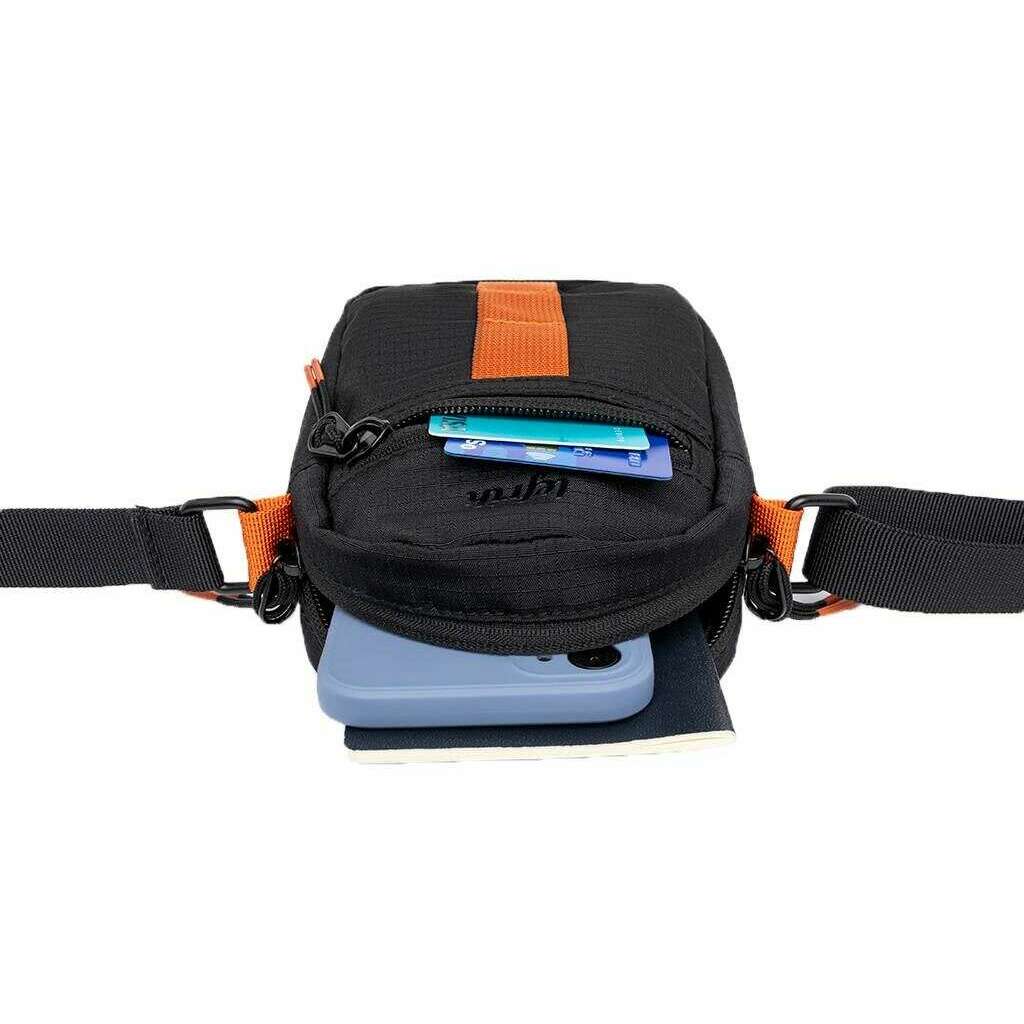 Lefrik Jan Ripstop Crossbody Bag - Black - Image 3