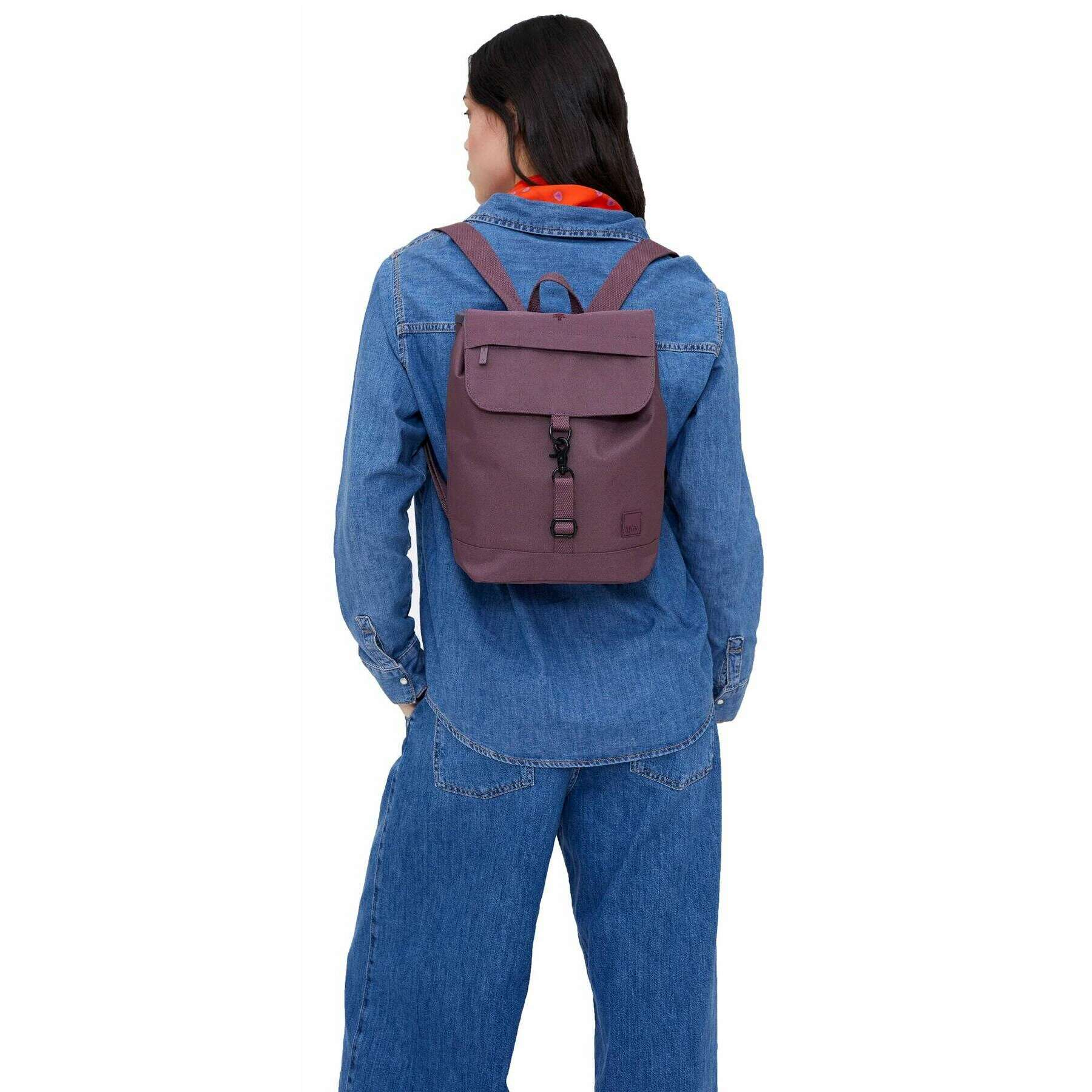 Lefrik Kaut Mini Backpack - Maroon Purple - Image 5