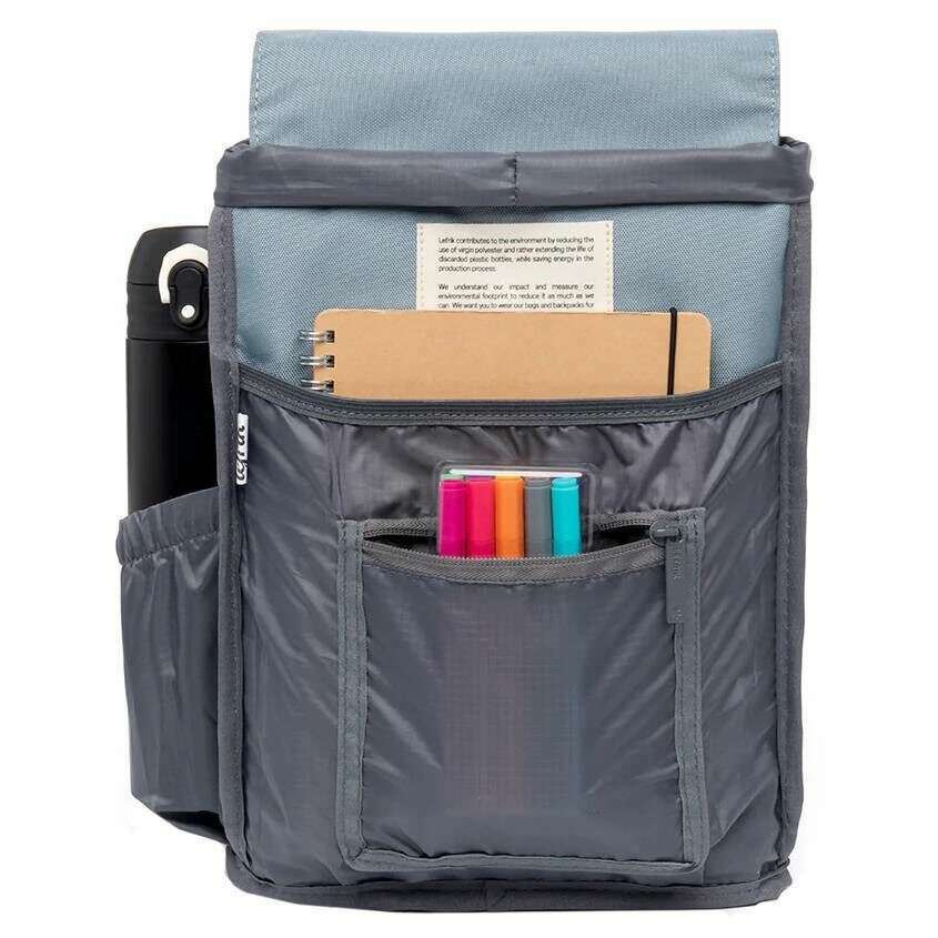 Lefrik Kaut Mini Backpack - Stone Blue - Image 3