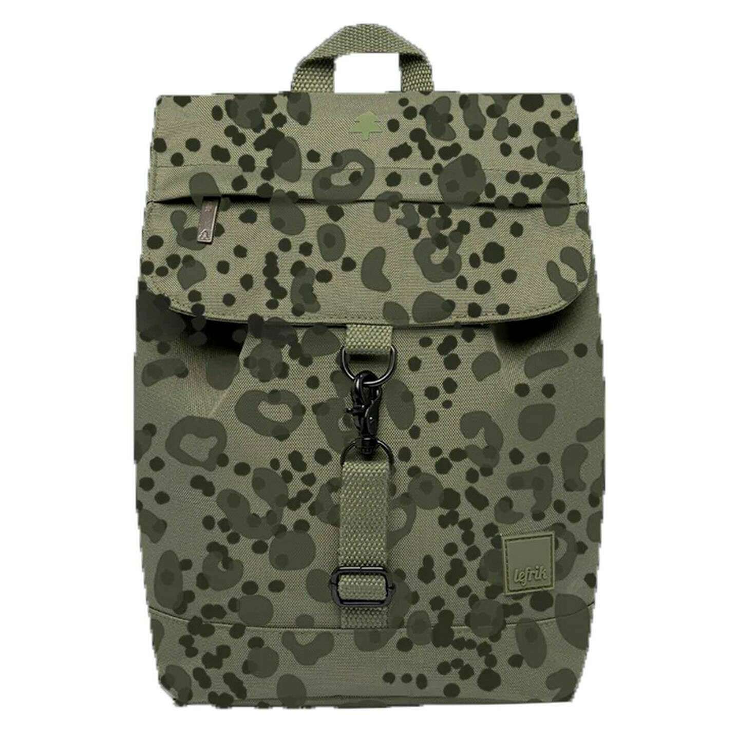 Lefrik Kaut Mini Cheetah Print Backpack - Green/Black
