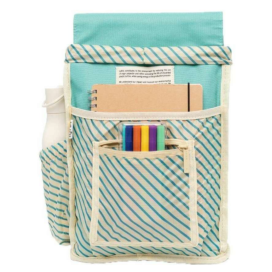 Lefrik Kaut Mini Stripes Backpack - Pool Green - Image 4