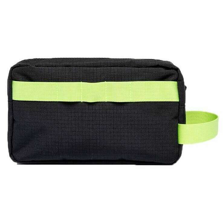 Lefrik Kei Lithe Ripstop Wash Bag - Black Lime - Image 2