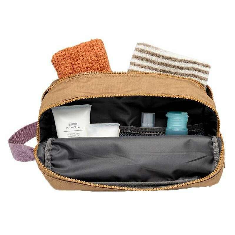 Lefrik Kei Ripstop Double Wash Bag - Toffee Brown - Image 3