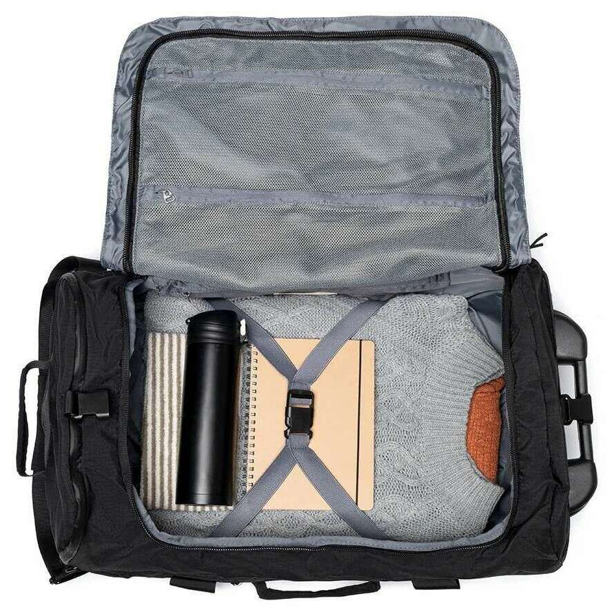 Lefrik Maverick Ripstop Foldable Trolley Backpack - Black - Image 5