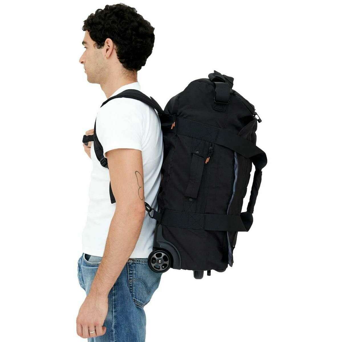 Lefrik Maverick Ripstop Foldable Trolley Backpack - Black - Image 7