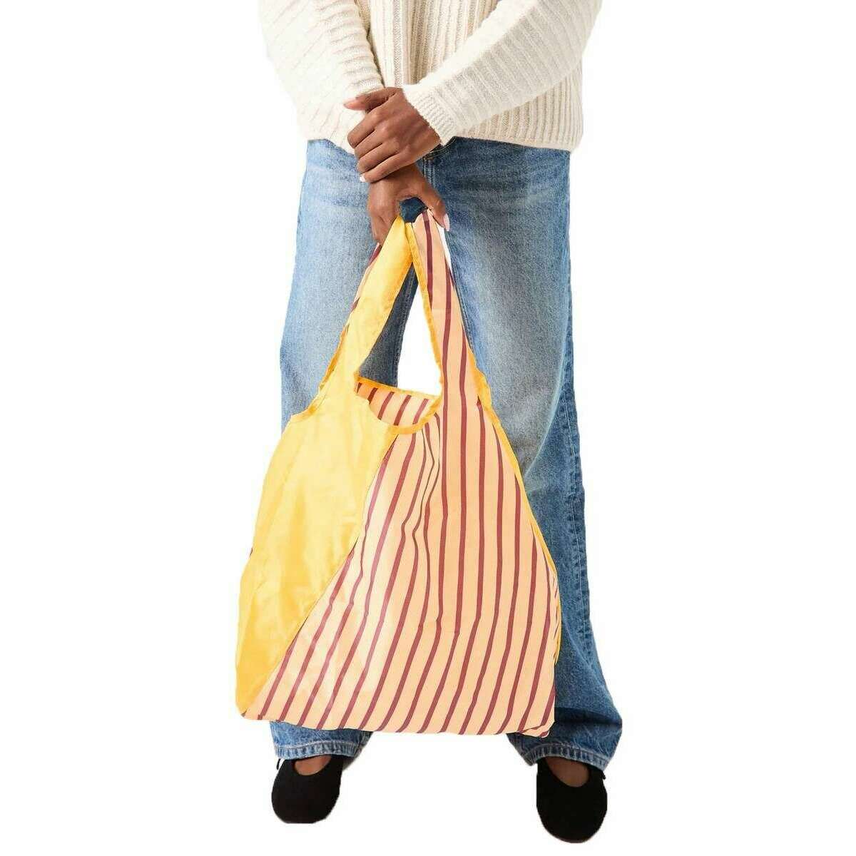 Lefrik Offcut Shopping Bag - Yellow/Gold - Image 4