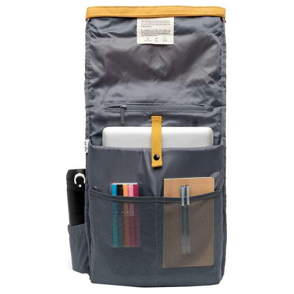 Lefrik Roll Backpack - Mustard Yellow - Image 3