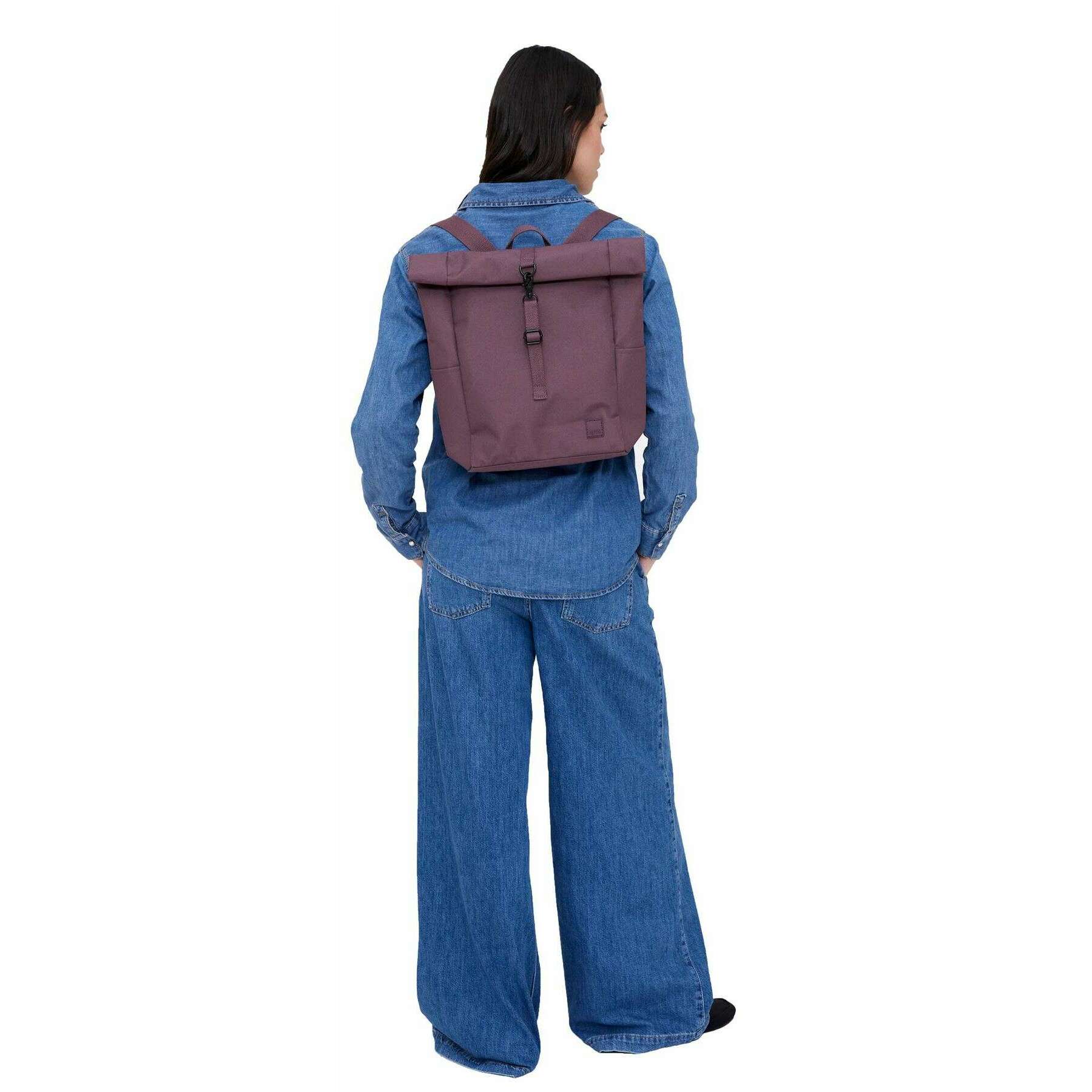 Lefrik Roll Mini Backpack - Maroon Purple - Image 5